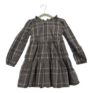 Cat & Jack Toddler Girls' Plaid Long Sleeve‎ Dress, Size 3T